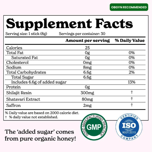 SHE-Lajit - Multi-Mineral Honey Sticks