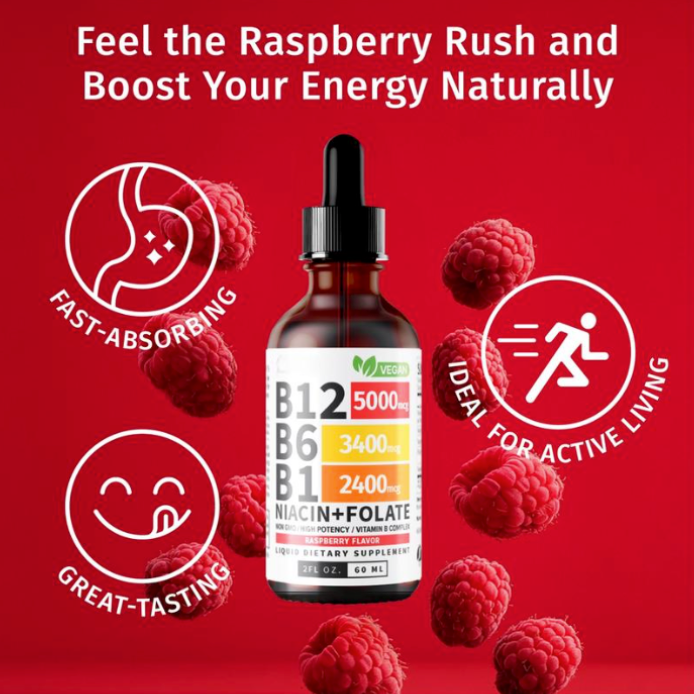 Vitamin B12 Raspberry Supplement