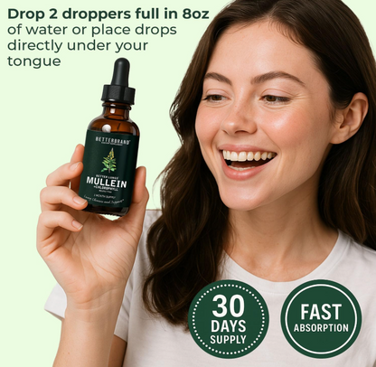 Mullein Leaf + Chlorophyll Detox Drops