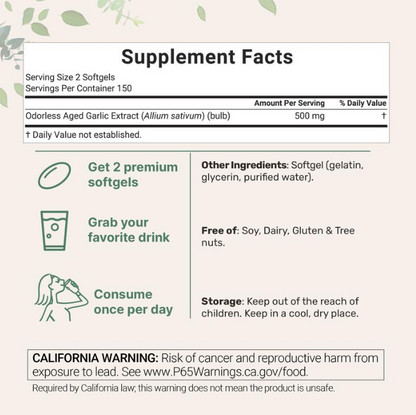 Odorless Aged Garlic Extract