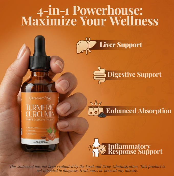 Turmeric Curcumin & Milk Thistle Liquid Drop